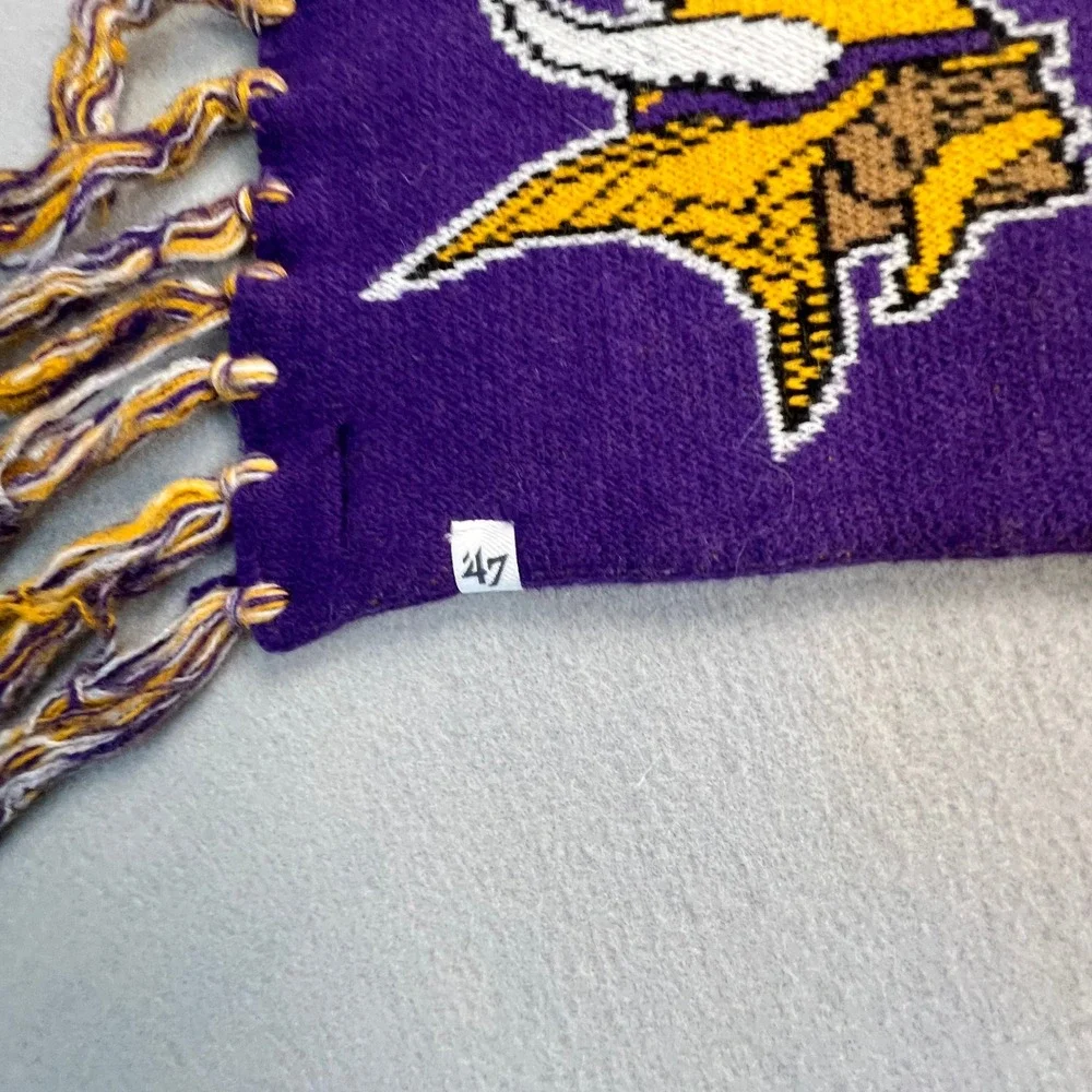 47 Brand Minnesota Vikings Scarf Skol Purple NFL Football Winter Fan Gear Thor